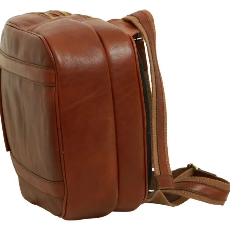 Piękny plecak skórzany na komputer 13" Nowy Sącz Brązowy