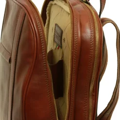 Piękny plecak skórzany na komputer 13" Nowy Sącz Brązowy