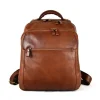 Plecak męski ze skóry bardzo dobrze wyposażony "Ombrone" BRĄZOWY