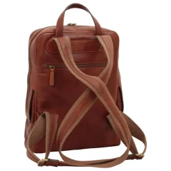 Plecak z licowej skóry cielęcej o oryginalnym designiem "Goleniów" BR