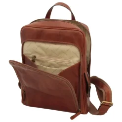 Plecak z licowej skóry cielęcej o oryginalnym designiem "Goleniów" BR