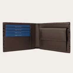 Porfele Krokodyl z kieszonką na monety MS