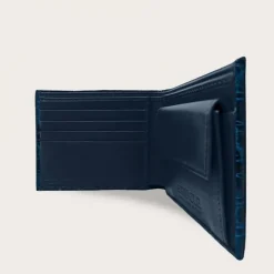 Porfele Krokodyl z kieszonką na monety Blu