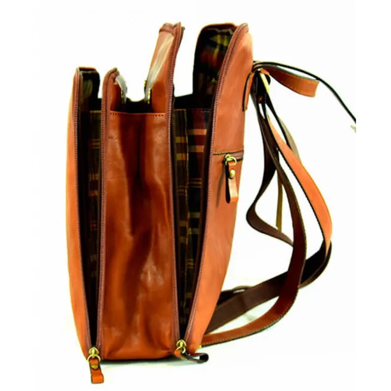 Praktyczny skórzany plecak damski "Pontina"