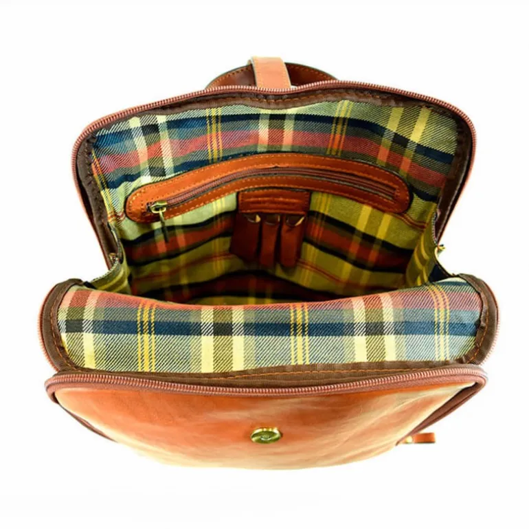 Praktyczny skórzany plecak damski "Pontina"