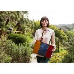 Przepiękna torebka damska skórzana "Corte dei Butteri" Multicolor