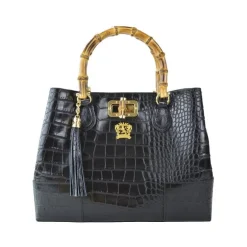 Średnia kuferek skórzana ze zwierzęcym motywem. "Sarteano" K