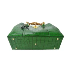 Średnia kuferek skórzana ze zwierzęcym motywem. "Sarteano" K