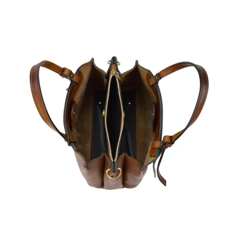 Średnia skórzana kuferek damska. "Camperiti"