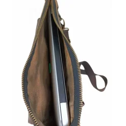 Skórzana torba na laptopa 14" przystosowana do trolley BR