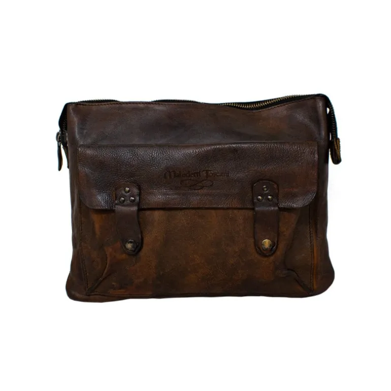 Skórzana torba na laptopa 14" przystosowana do trolley CZ