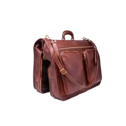 Skórzana torba na ubrania z 2 wieszakami K