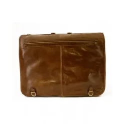 Skórzana torba na ubrania z 2 wieszakami