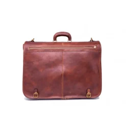 Skórzana torba na ubrania z 2 wieszakami K