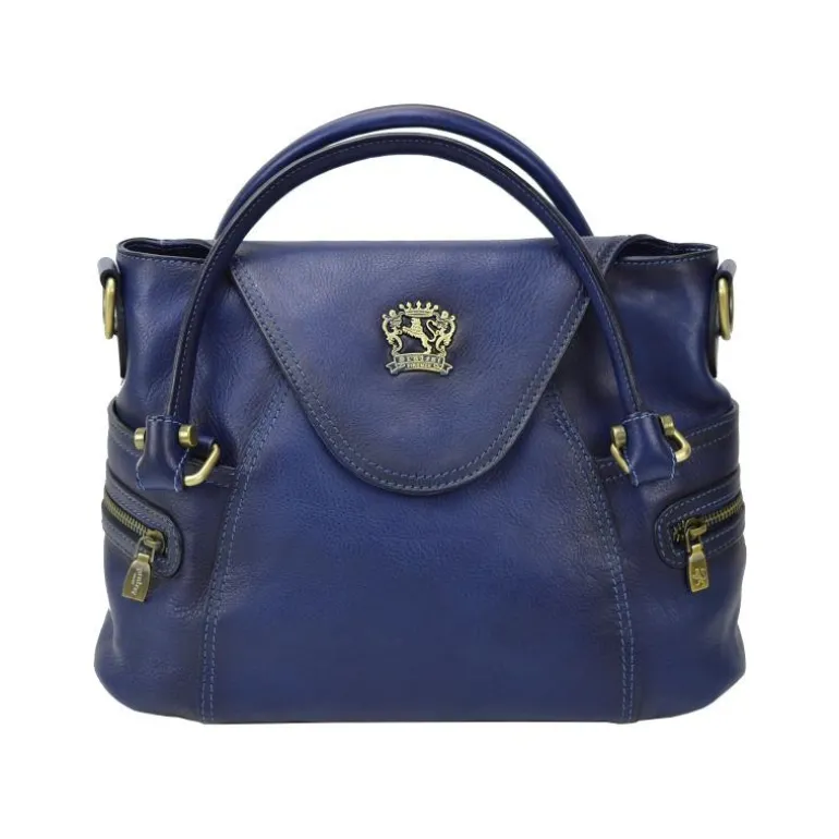 Skórzana torebka damska na podwójnych rączkach. "Rincine"