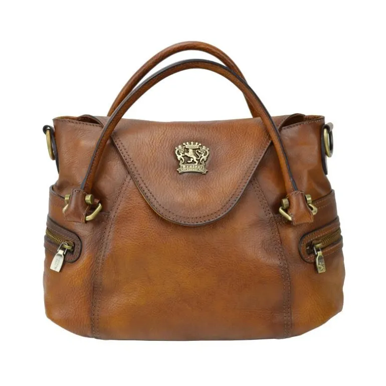 Skórzana torebka damska na podwójnych rączkach. "Rincine"