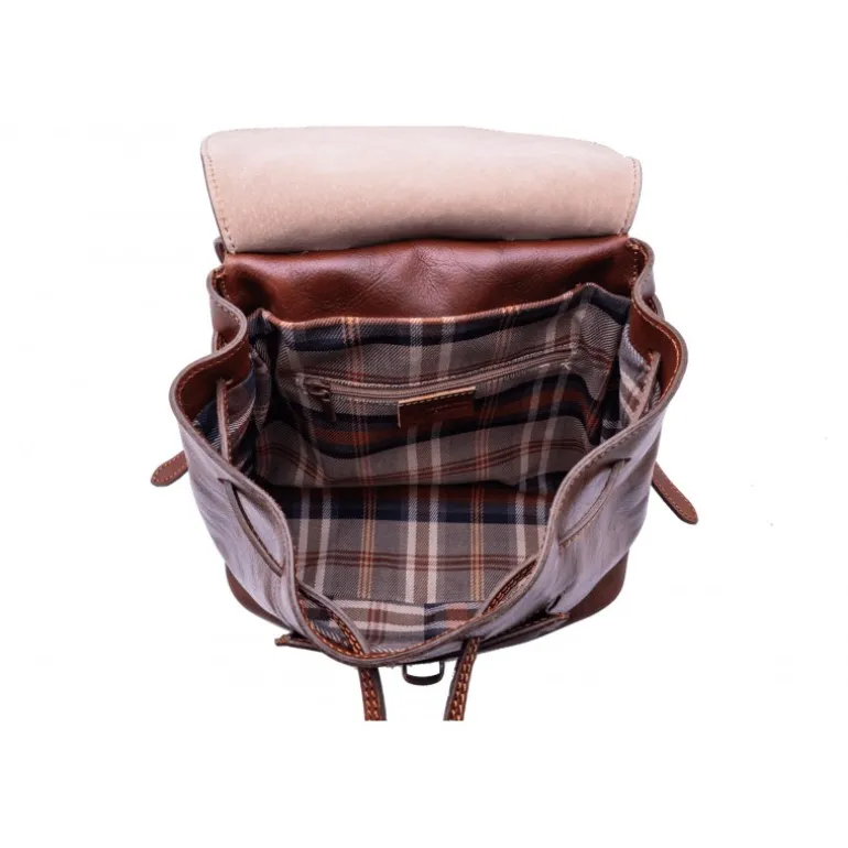 Skórzany damski plecak w stylu vintage BR