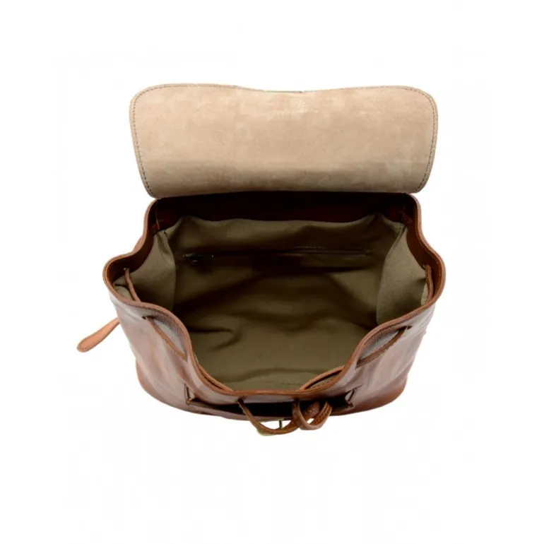 Skórzany damski plecak w stylu vintage KO