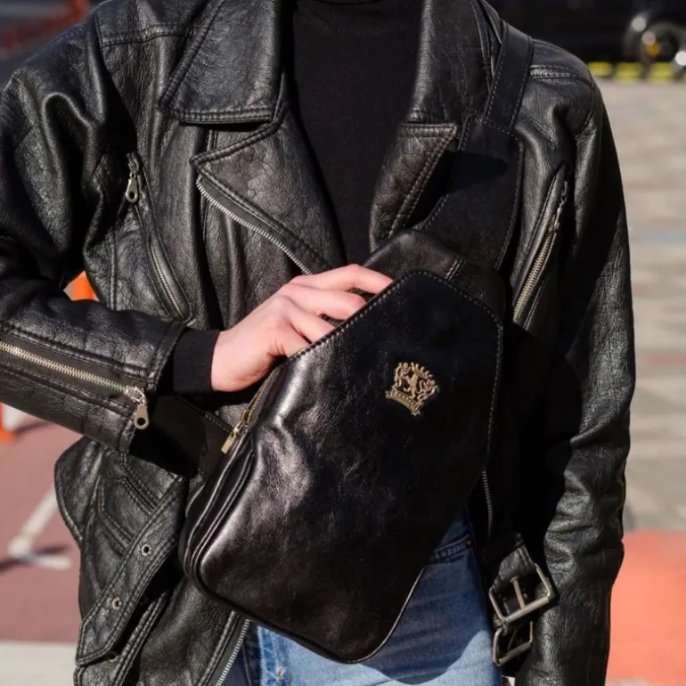 Skórzany plecak na jedno ramię "San Quirico d'Orcia"