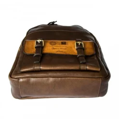 Skórzany plecak na laptopa 15" z pocztówką