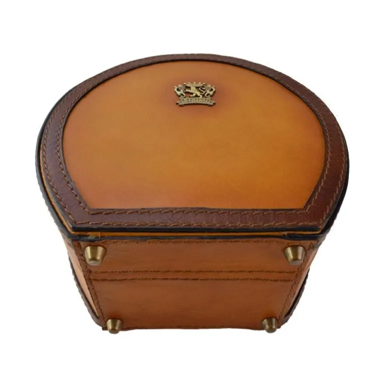 Skrzynka na Kapelusz ze skóry, mała