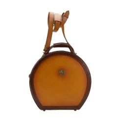 Skrzynka na Kapelusz ze skóry, średni