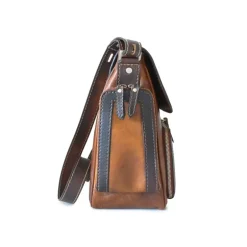 Sportowa skórzana torba z kieszonkami "Tosca"