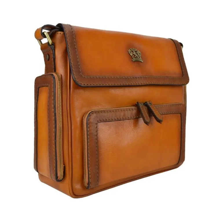 Sportowa skórzana torba z kieszonkami "Tosca"