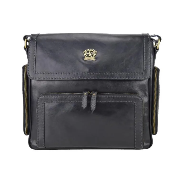 Sportowa skórzana torba z kieszonkami "Tosca"