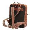 Sportowy plecak na laptopa z miękkiej skóry cielęcej "Baltico" Brązowy