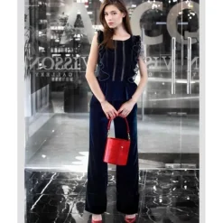 Sztywna damska skórzana torba z krokodylim wzorem "King" K335