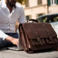 Teczka plecak skórzana "Torre Alta"