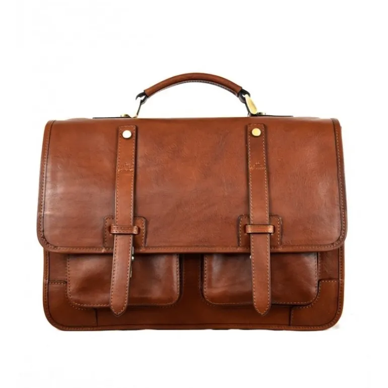 Teczka plecak skórzana "Torre Alta"