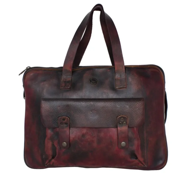 Teczka skórzana na laptopa z kieszenią z przodu "Lipnica" CHIANTI