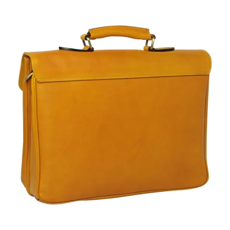 Teczka ze skóry 100% made in italy garbowanej roślinnie "Łódź" GI