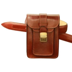Torba męska skórzana na pasek od spodni "Lublin"