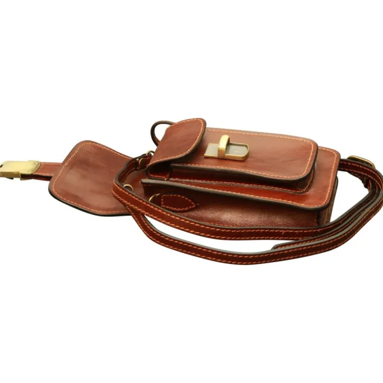 Torba męska skórzana na pasek od spodni "Lublin"