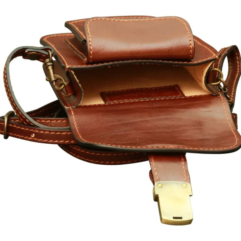 Torba męska skórzana na pasek od spodni "Lublin"