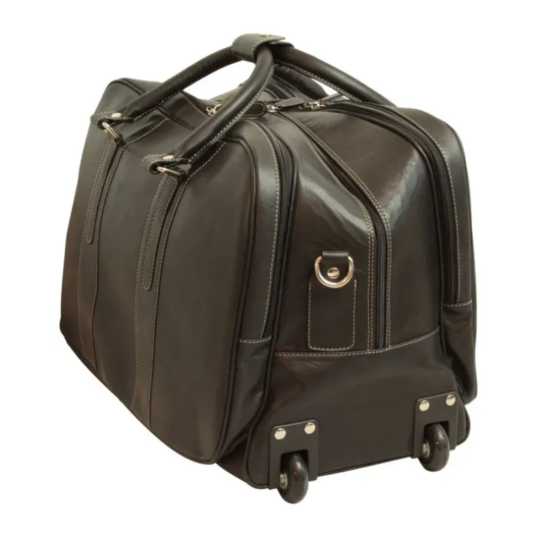 Torba podróżna skórzana na kółkach "Płock" NE