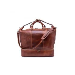 Torba weekendowa "Da Vinci" z prawdziwej skóry garbowanej roślinnie