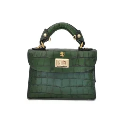 Torebka damska skórzana wzorem imitującym skórę krokodyla. "Lucignano" K280/20