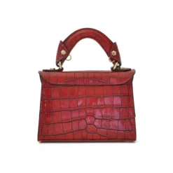 Torebka damska skórzana wzorem imitującym skórę krokodyla. "Lucignano" K280/20