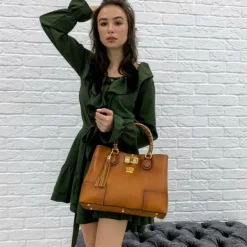 Torebka do ręki Damska Skórzana "Sarteano"