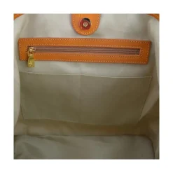 Torebka ze skóry i naturalnej słomy z subtelnym wzorem "Vetulonia" SUM