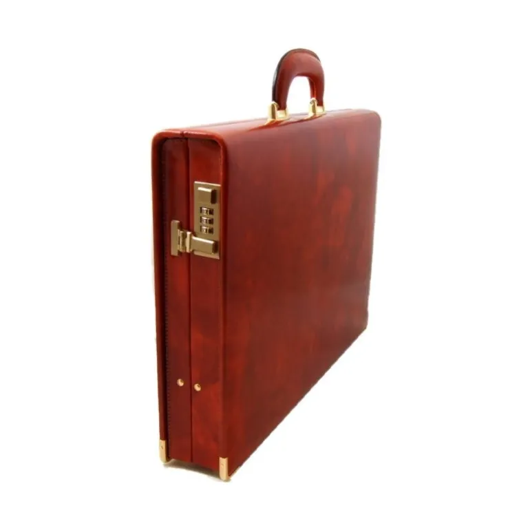 Walizka 24H skórzana "Machiavelli" Slim CA