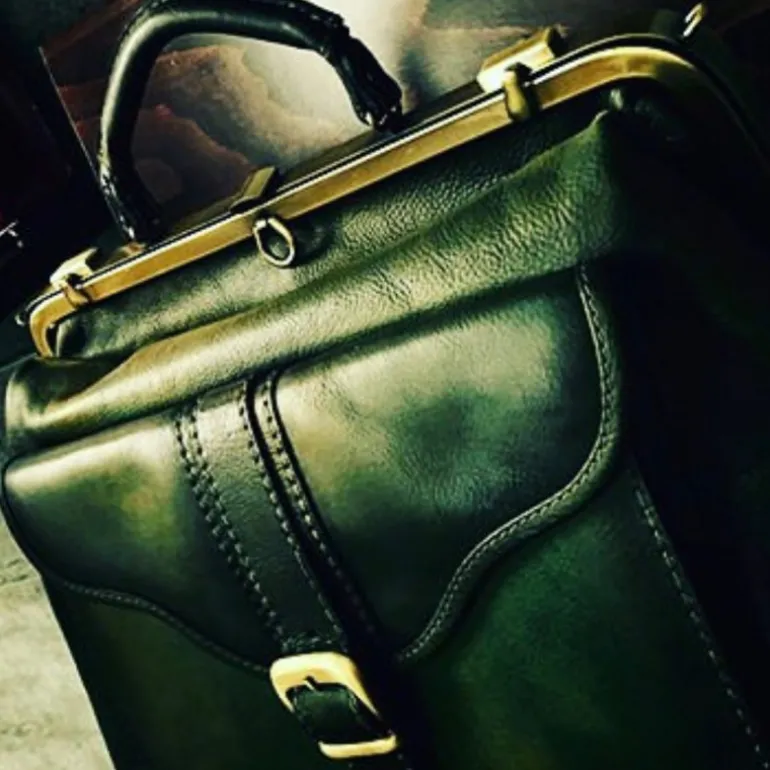 Weekendowa torba Damska z włoskiej skóry garbowanej roślinnie "Mary Poppins"