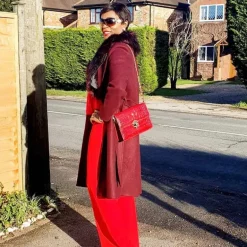 Wieczorowa kopertówka damska ze skóry z łańcuszkiem "Lucrezia de' Medici"