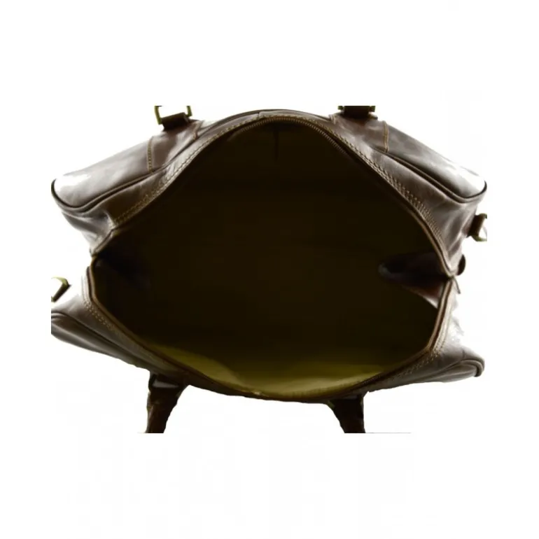 Włoska torba podróżna wykonana ręcznie z prawdziwej toskańskiej skóry, "Świdnica" BC