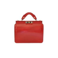 Zgrabna, wspaniale zaprojektowana skórzana torebka  "Vittoria Colonna" R153